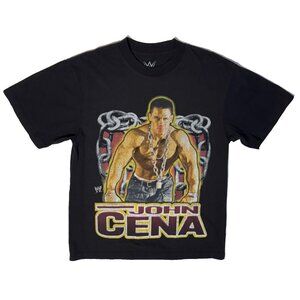 Vintage WWE 2005 John Cena Chain Gang Soldier Y2K Wrestling Tshirt - Medium
